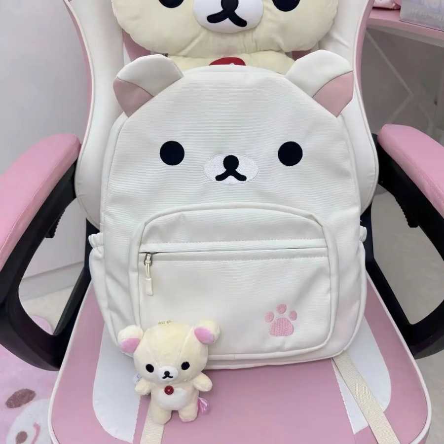 Kawaii мультфильм медведь рюкзаки для женщин и девочек школьный портфель коричневый mochilas escolares рюкзак schule Школьные рюкзаки