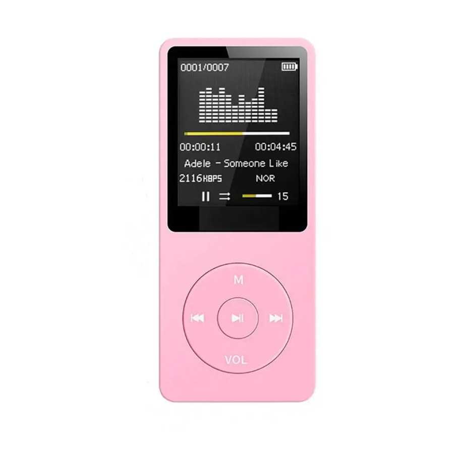 Bluetooth-совместимый MP3-плеер, портативный FM-радиоприемник, ультратонкий, для студентов, для занятий спортом, MP3-плеер-рекордер Портативное аудио и видео