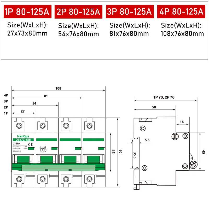 Фотография №3 товара Постоянный ток MCB 250 В, 500 В, 750 В, 1000