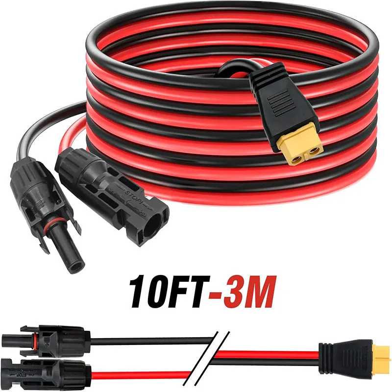 Фотография №1 товара Солнечный разъем XT60 с резиновым покрытием 12AWG для MC-4, женский