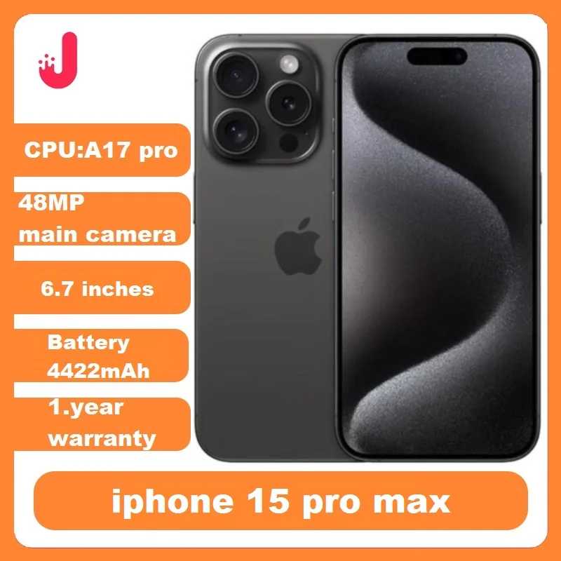 Apple iPhone 15 pro Max 256 ГБ/512 ГБ Двойной ESIM 8 ГБ ОЗУ 6,7-дюймовый OLED-дисплей A17pro Чип 5G Оригинальный разблокированный Б/У сотовый телефон Б/У и восстановленные телефоны