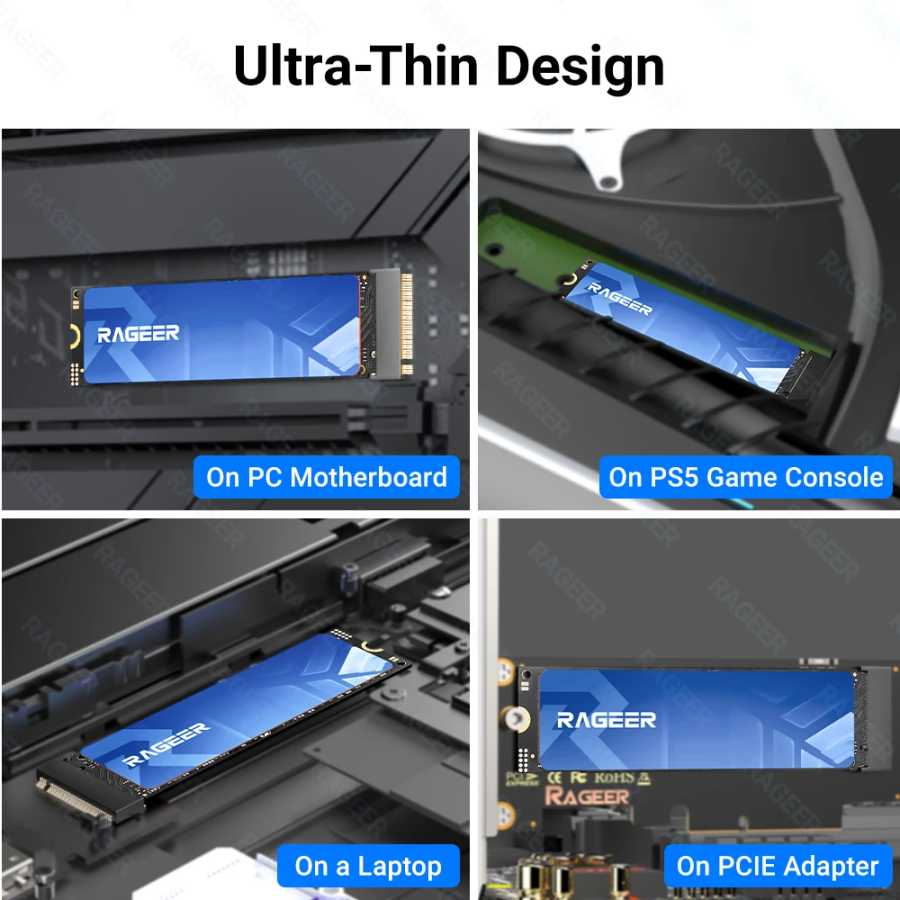 Фотография №5 товара SSD RAGEER M.2 2280 Графеновый + Медь + Термопрокладка Трехслойный