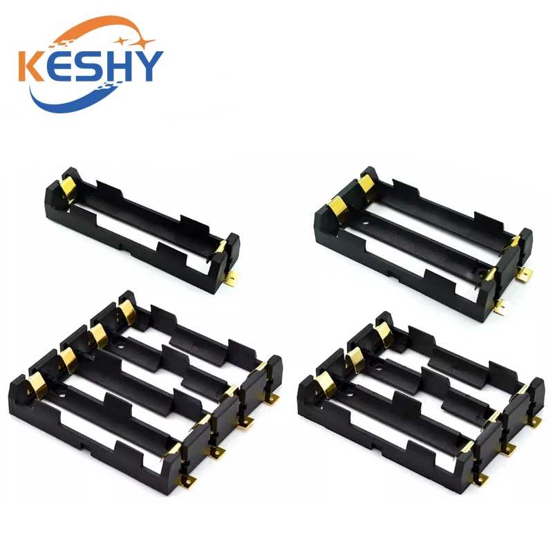 1x2x3x4x 18650 SMT Держатель батареи 18650 SMD Батарейный ящик Чехол для хранения Контейнер Power Bank с бронзовыми контактами Перезаряжаемый SMT Активные компоненты