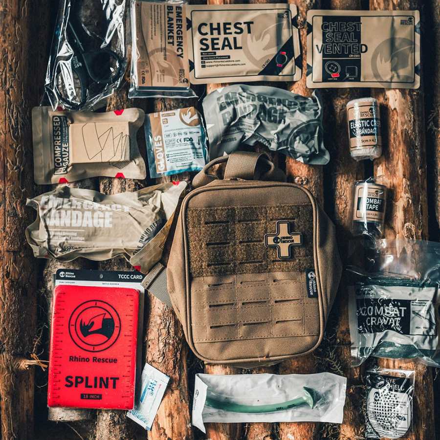 RHINO RESCUE-SE IFAK Аптечка первой помощи при травмах, тактическая медицинская сумка для автомобиля, дома, путешествий, пеших прогулок и кемпинга, снаряжение для экстренного выживания Аварийные средства безопасности