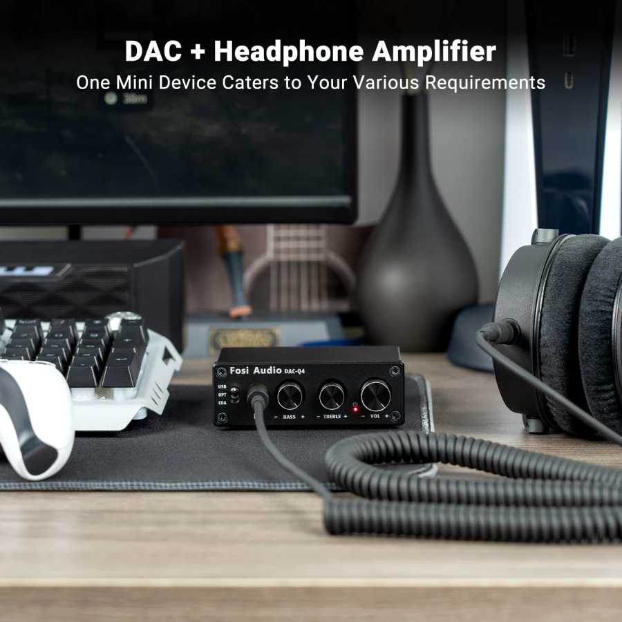Фотография №3 товара Fosi Audio Q4 Mini Stereo USB игровой ЦАП и усилитель
