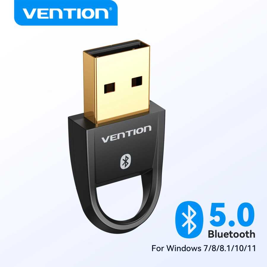 Беспроводной адаптер Vention USB Bluetooth 5.0 для ПК Windows 7/8/8.1/10/11 Bluetooth-приемник и передатчик для наушников-динамиков Портативное аудио и видео