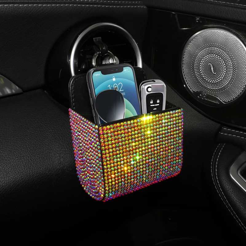 Фотография №1 товара Bling Автомобильная сумка для хранения вентиляционного отверстия, органайзер, карманный держатель