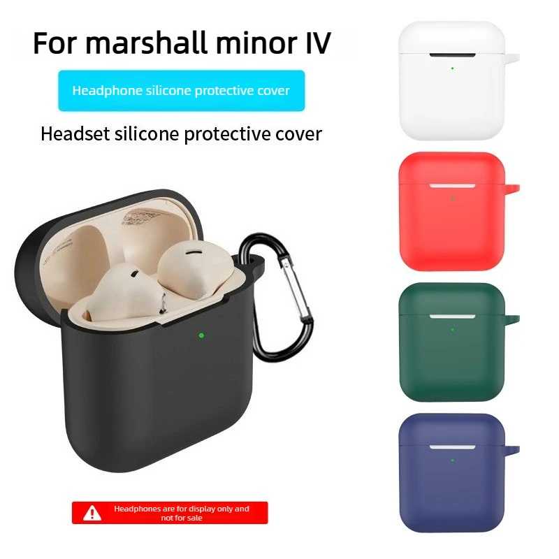 Силиконовая защита Slim Fit для Marshall Minor IV, пылезащитный корпус для чехла для наушников с беспроводной зарядкой Портативное аудио и видео