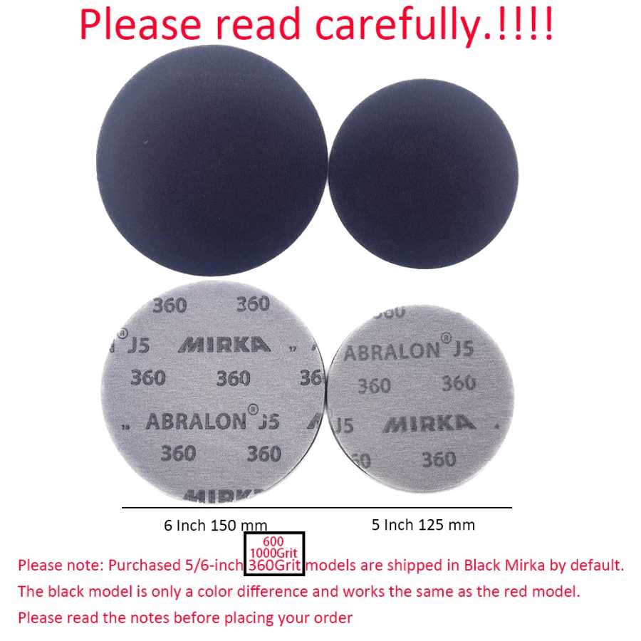 Фотография №1 товара Mirka Abralon 6-дюймовый губчатый шлифовальный диск 8A-241 Круглая наждачная бумага
