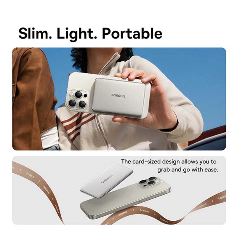 Фотография №2 товара CCC Baseus 10000 мАч Магнитный Power Bank PD 27 Вт,