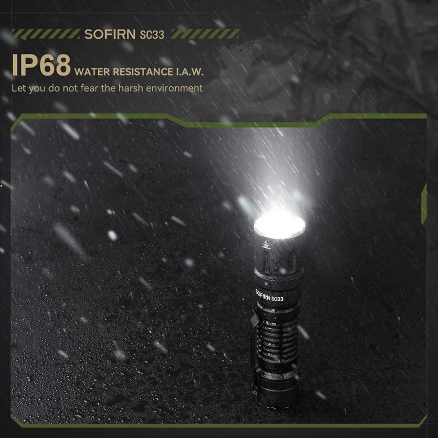 Фотография №5 товара Тактический фонарь SOFIRN SC33 LED XHP70.3 HI 5200 лм, мощный,