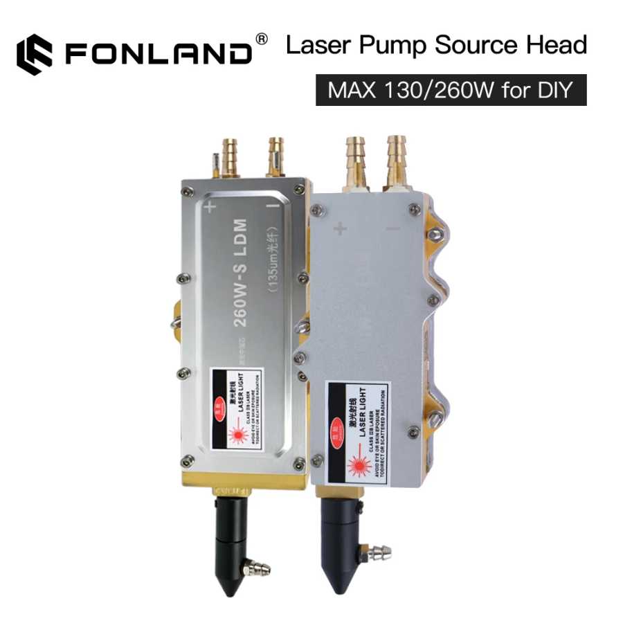 Лазерный модуль Fonland MAX 130W 260W с прямым выходом для лазерной резки металла/дерева, DIY Лазерный гравировальный станок и аксессуары