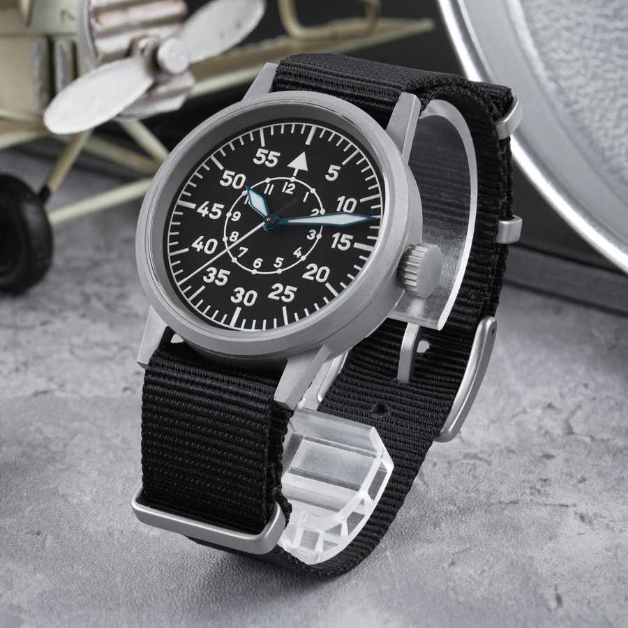 Фотография №1 товара Militaire ML10 Кварцевые часы VH31 Подметание второго механизма 316L пескоструйное