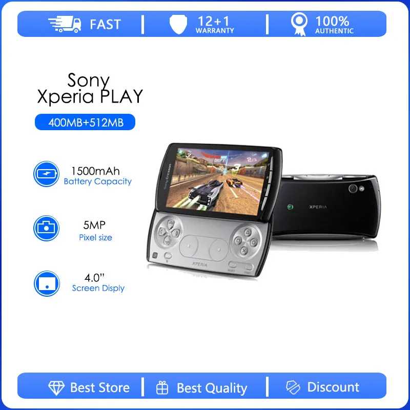 Телефон Sony Ericsson Xperia PLAY Z1i R800i, Восстановленный, оригинальный, R88, R800a, R800at, R800, 3G, Wi-Fi, GPS, 5 МП, Android, бесплатная доставка Б/У и восстановленные телефоны