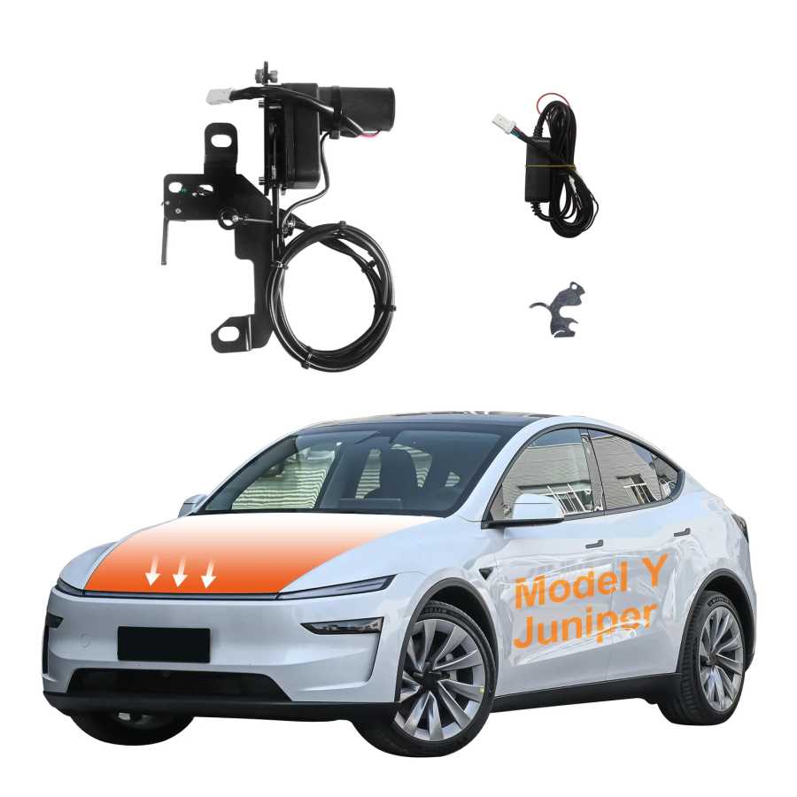 Электрозамок переднего багажника плавное закрытие, комплект доработки Tesla Model Y Juniper 2025 2026 Новая Энергия транспортного средства Детали и аксессуары