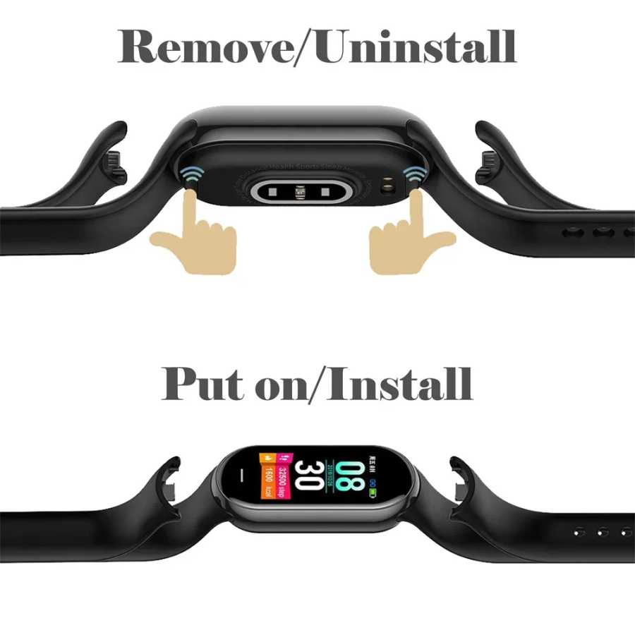 Фотография №5 товара Спортивные ремешки для часов для Xiaomi Mi Band 8-9 NFC,
