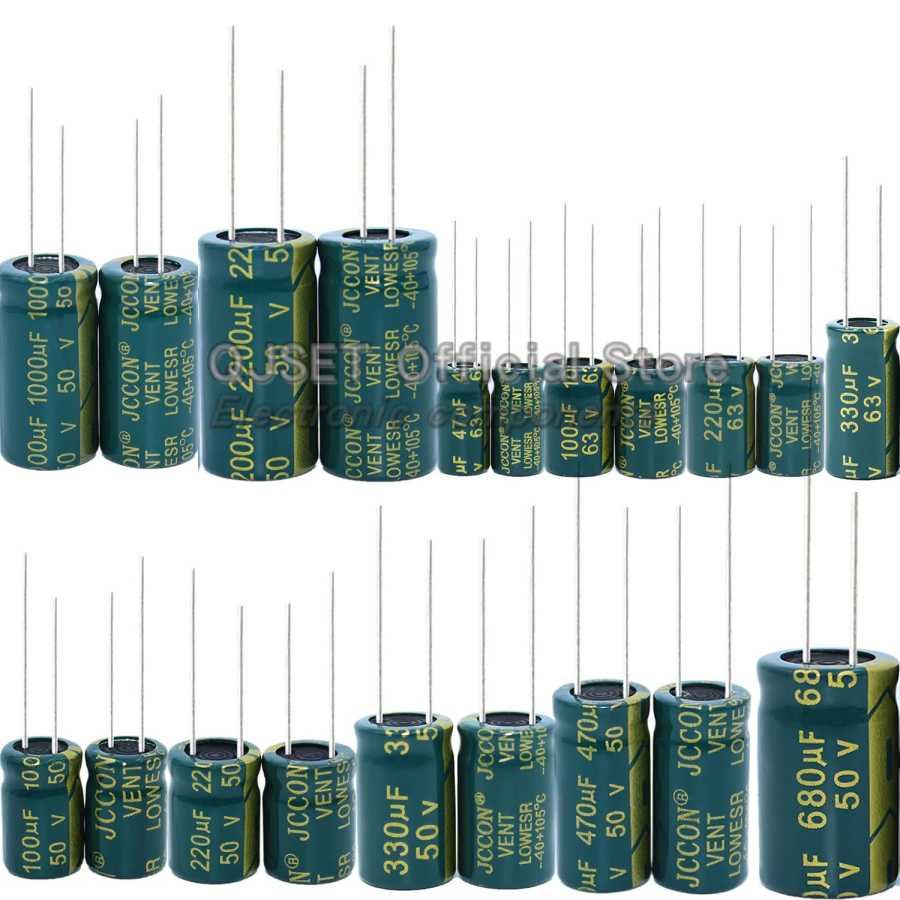Фотография №4 товара Высокочастотные алюминиевые конденсаторы JCCON 6.3V 10V 16V 25V 35V 450V