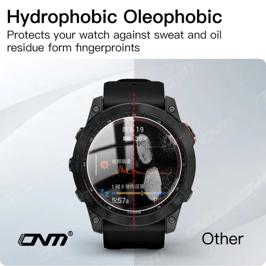 Фотография №1 товара Закаленное стекло 9H для Garmin Fenix 8 7X 6X Pro