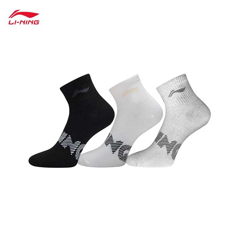 Фотография №3 товара LI-NING унисекс спортивный стиль 3 пары носков дышащие удобные модные