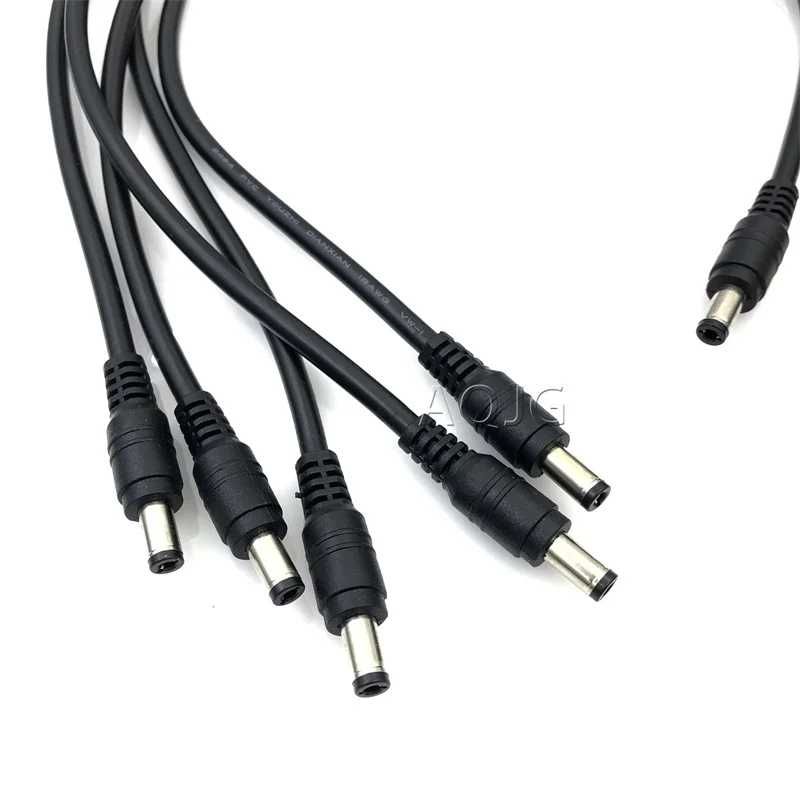 Фотография №5 товара 18AWG Разъем питания постоянного тока 5,5x2,1 мм штекер до 5,5x2,1