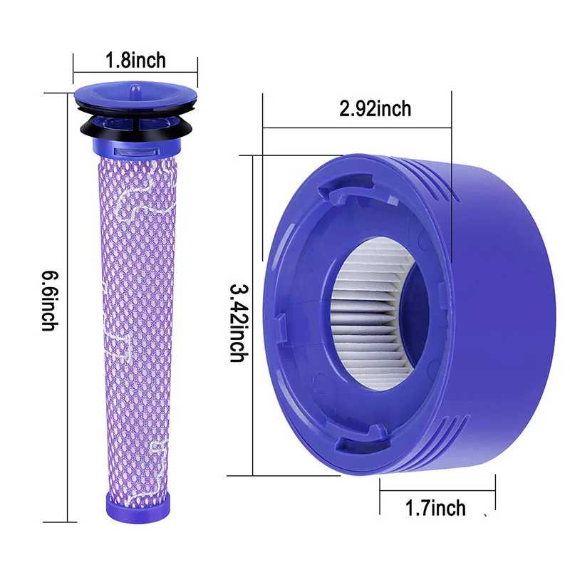 Фотография №5 товара HEPA-фильтр для Dyson V8 V7, аксессуары, робот-пылесос, моющийся фильтр, запасные