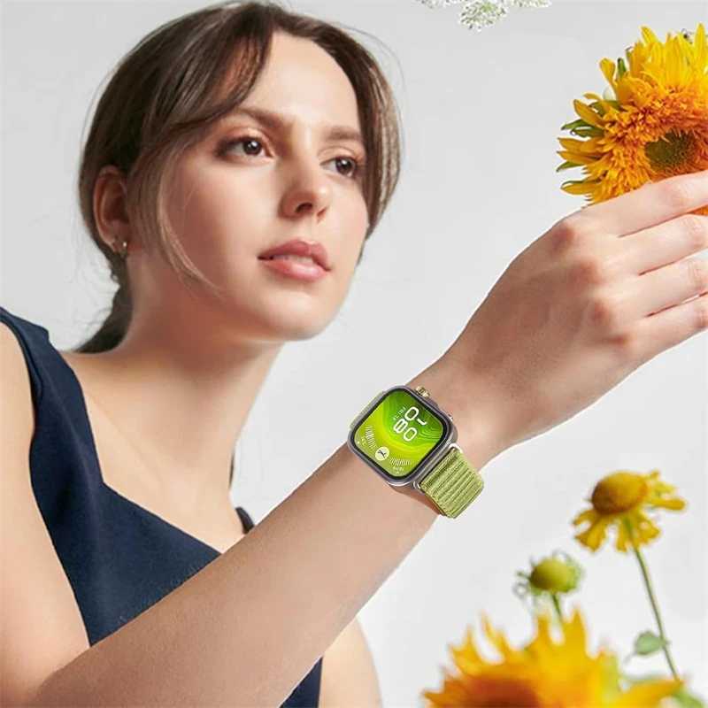 Фотография №5 товара Нейлоновый ремешок-петля для Huawei Watch Fit3/4Pro/5Pro, плетеный, удобный, дышащий ремешок