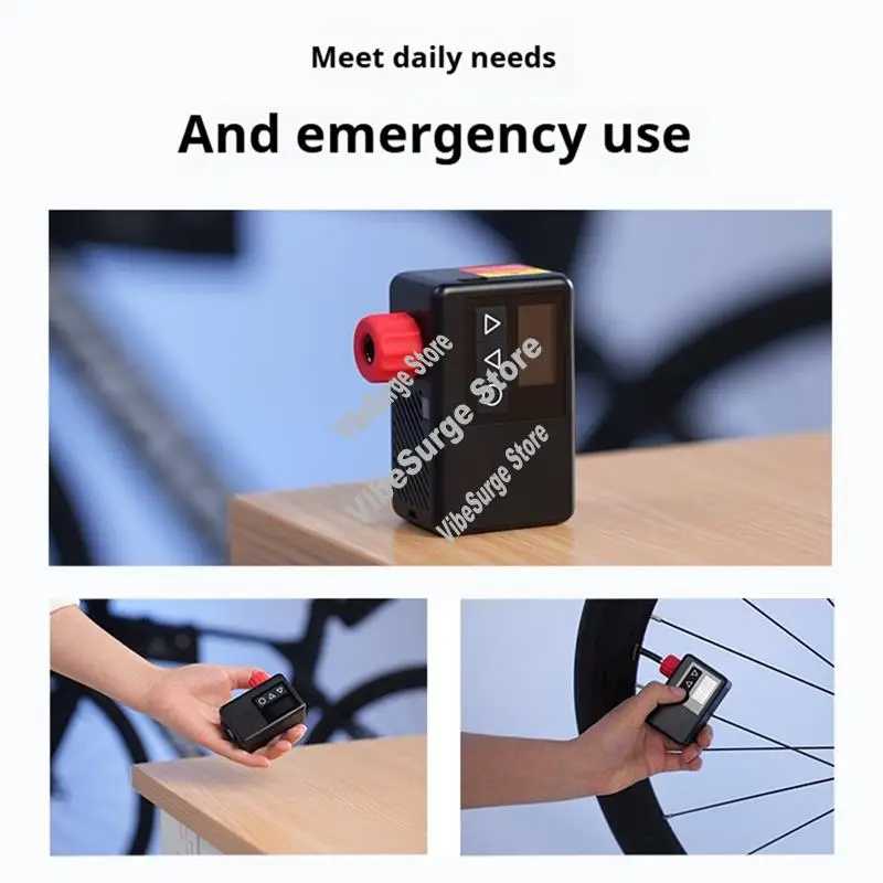 ABWY-MINI быстрый перезаряжаемый 120 фунтов на квадратный дюйм портативный карманный велосипед электрический воздушный насос компрессор для накачивания шин для велосипеда цифровой Велоспорт