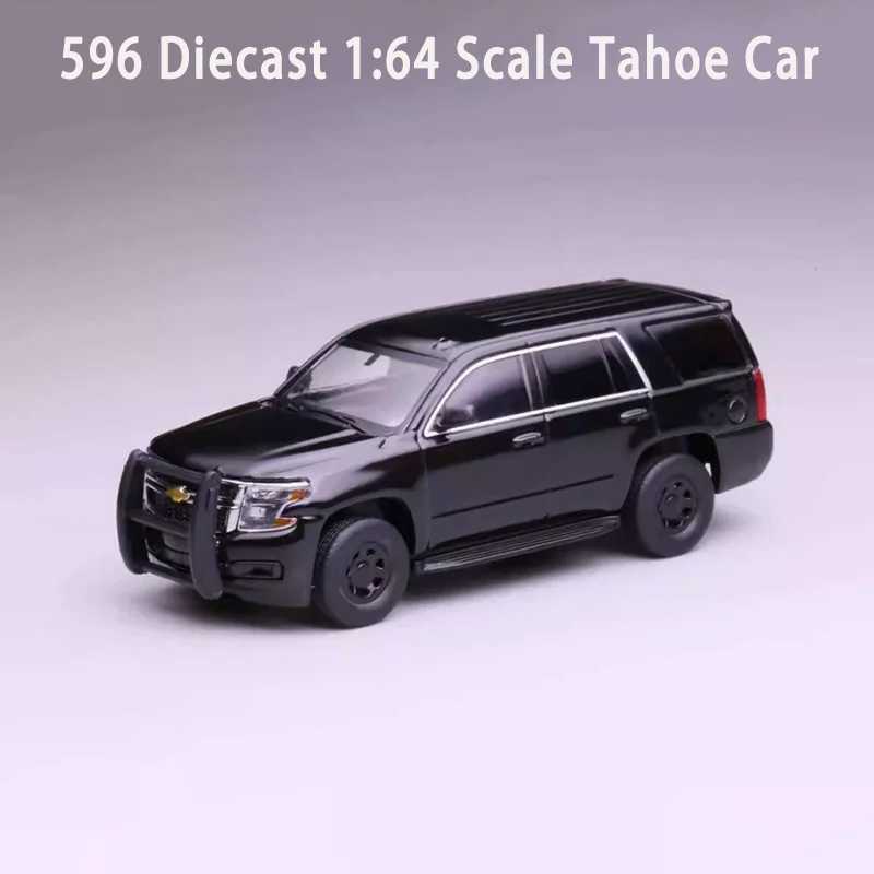 Модель автомобиля Chevrolet Tahoe из литого сплава, масштаб 1:64, готовая коллекционная имитационная модель, украшение, праздничный подарок, для демонстрации Играйте в транспортные средства и модели