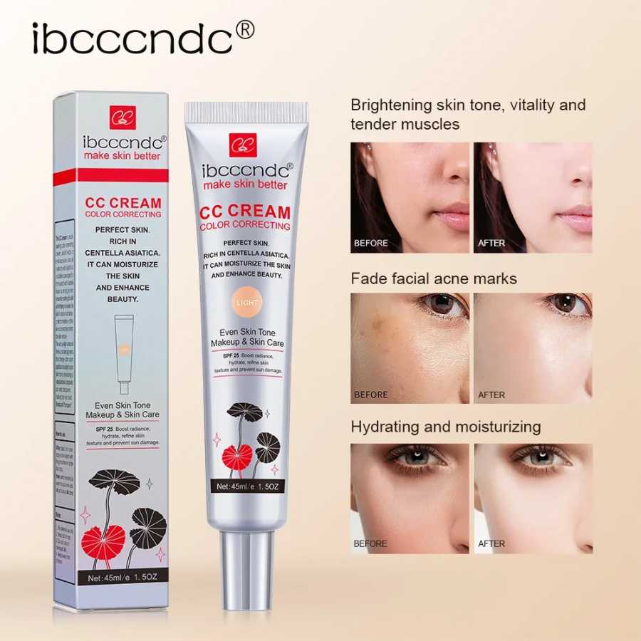 Erborian Cc Cream Centella Korea женский макияж для лица, влажная косметика, консилер, основа с полным покрытием Косметика
