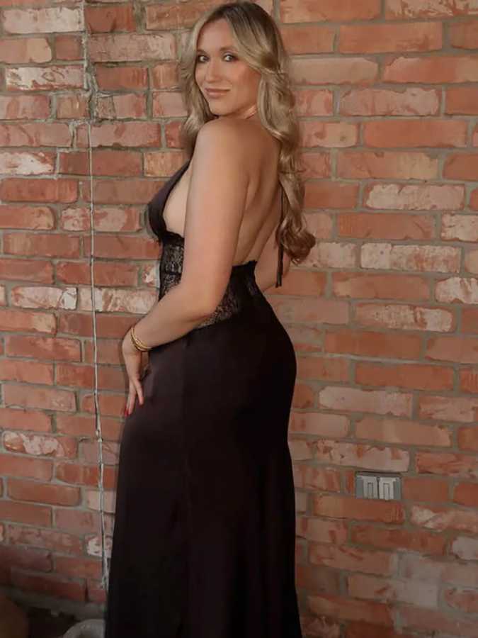 Фотография №4 товара JULISSA MO лоскутное кружевное платье с принтом в горошек, женское