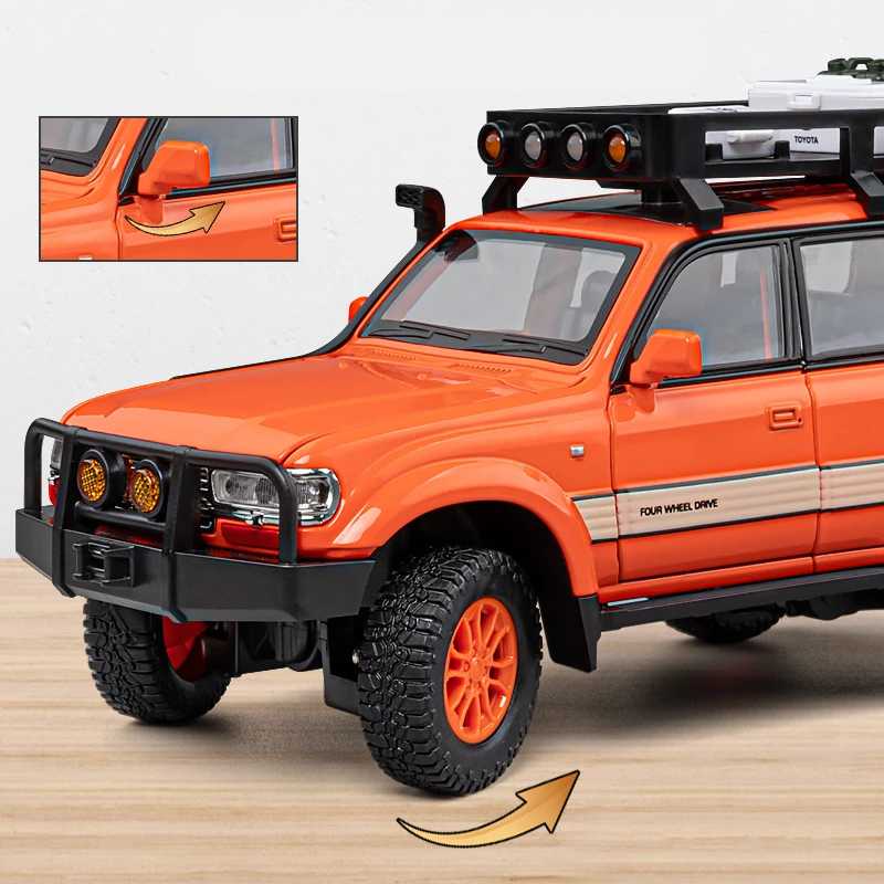 Фотография №4 товара 1/24 Toyota Land Cruiser LC80, модель автомобиля из сплава, литой