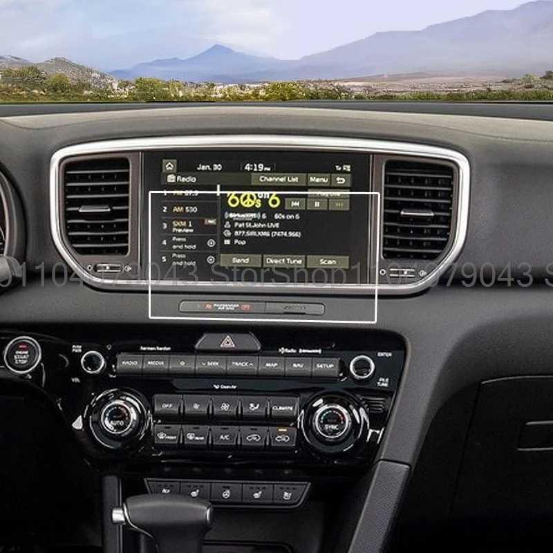 Защитная пленка из закаленного стекла для Kia Sportage 4 2016 2017 2018 2019 2020 2021, автомобильная GPS-навигация, защита от царапин Аксессуары для салона