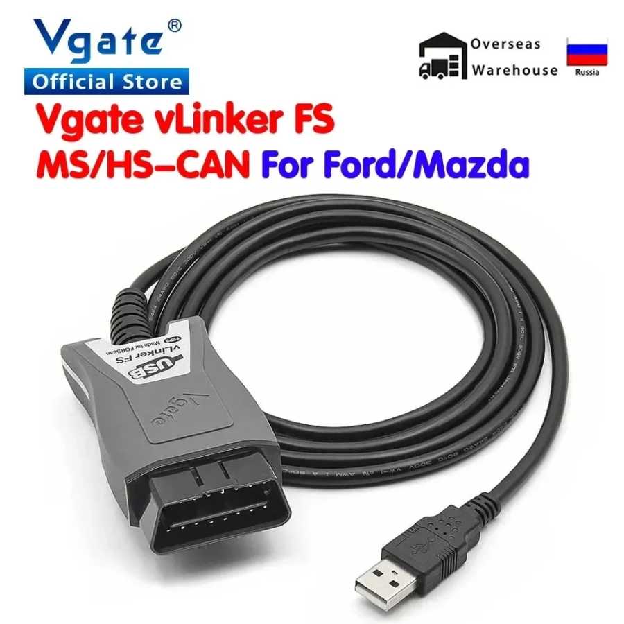 Автомобильный диагностический сканер Vgate vLinker FS ELM327 для Ford FORScan HS MS CAN ELM 327 OBD 2 OBD2 Инструмент для ремонта автомобилей
