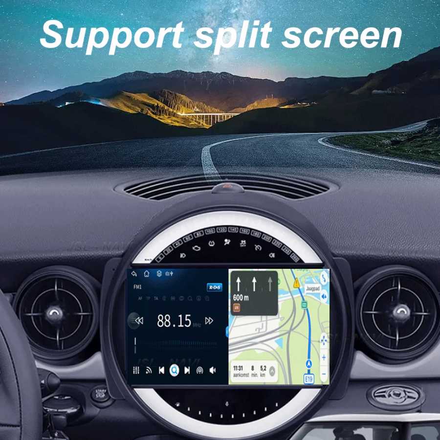 Фотография №3 товара Автомагнитола Android 16 для BMW Mini Cooper R56 R60 R51
