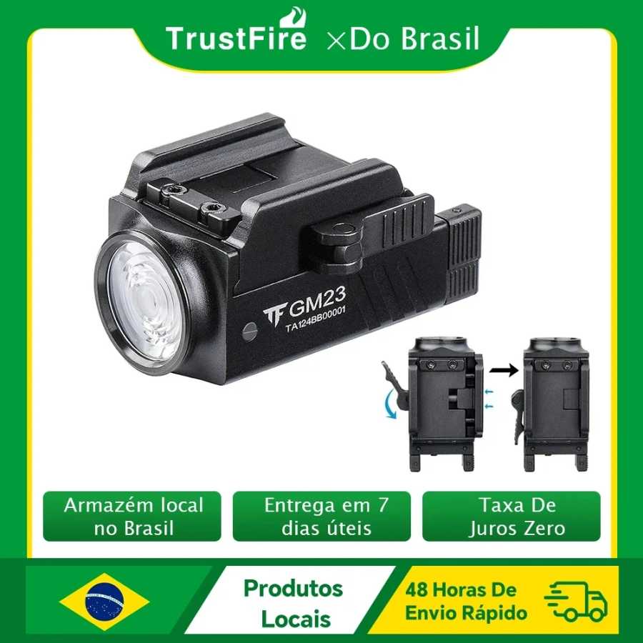 Тактический светодиодный фонарик Trustfire GM23, 800LM, перезаряжаемый через USB, быстросъемные фонари для GL и 20 мм Picatinny Rail Tauru TX2 Портативное освещение