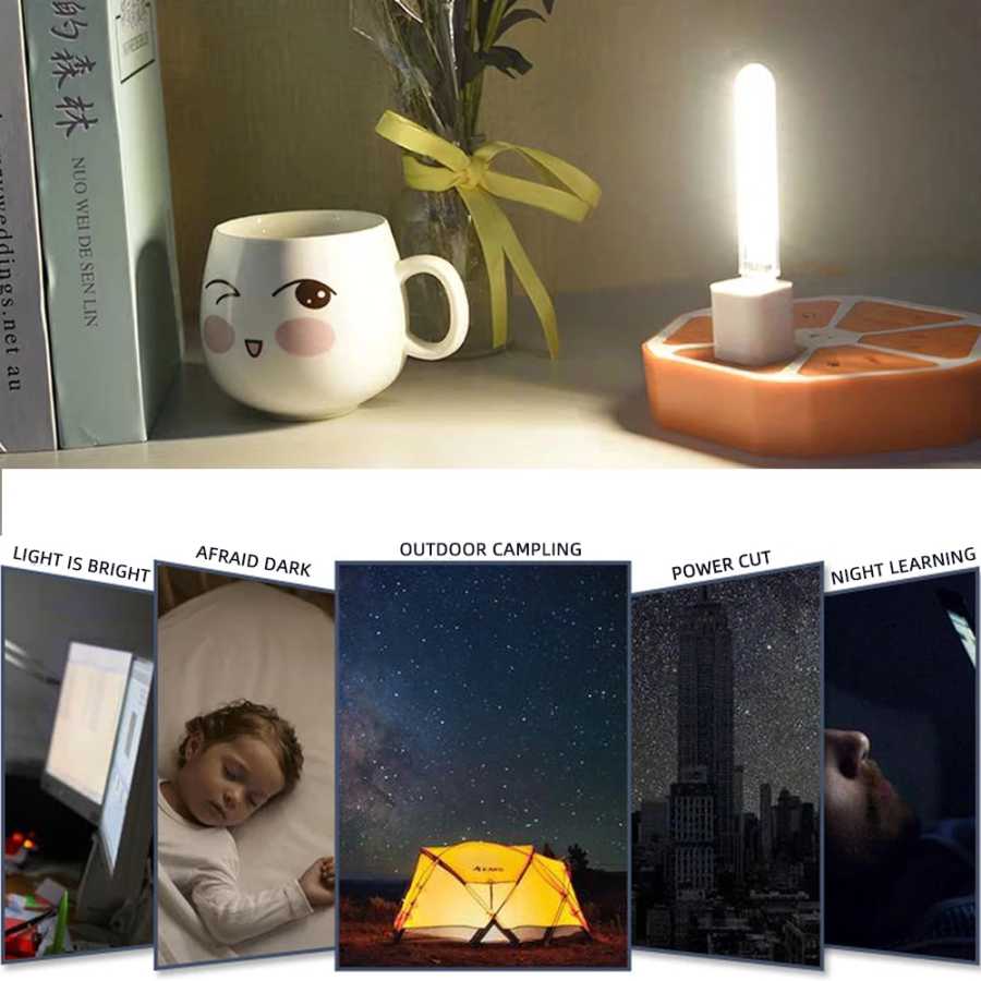 Фотография №5 товара Портативная мини-лампа для чтения, Ультраяркий USB светодиодный ильник для чтения,