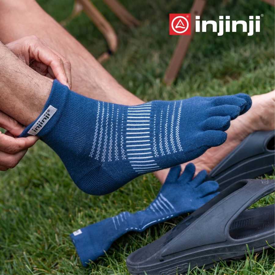 Injinji беговые носки с пятью пальцами, короткие спортивные носки обычной толщины. Спортивные аксессуары