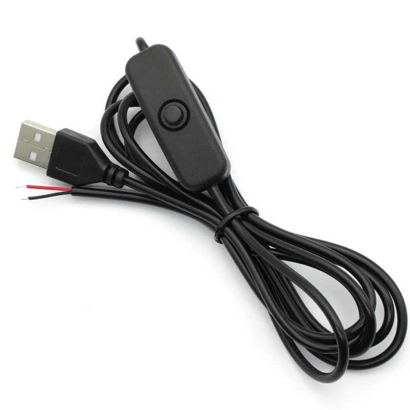 Фотография №4 товара 1/5/10 шт. 5 В переключатель питания провод USB «папа» на