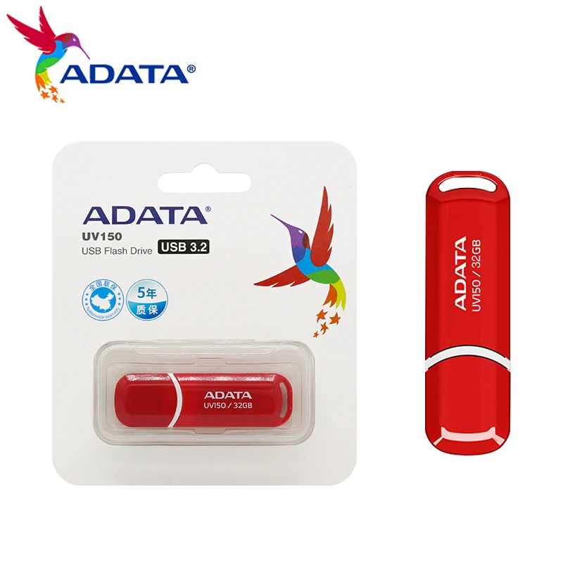 Фотография №5 товара ADATA UV150 USB3.2 Высокоскоростная флэш-накопитель USB Plug And Play Легкая