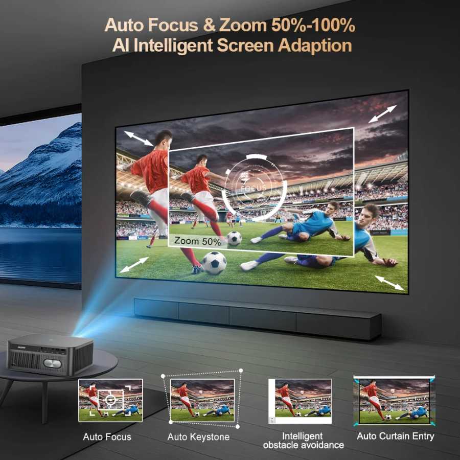 Фотография №4 товара ThundeaL 3000 ANSI лучевой смарт проектор 4K Full HD TD98Pro