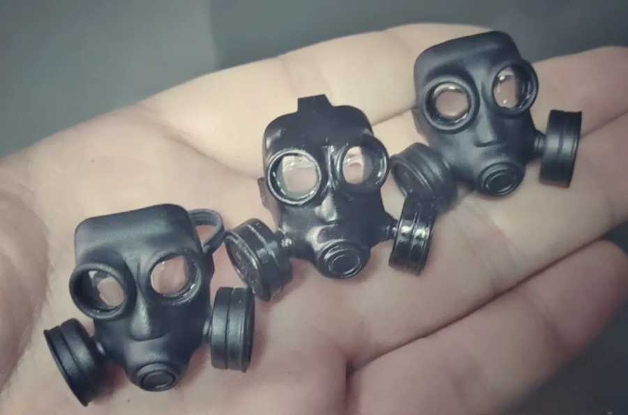 Фотография №5 товара Модель противогаза в масштабе 1/12 для мужчин 6 дюймов
