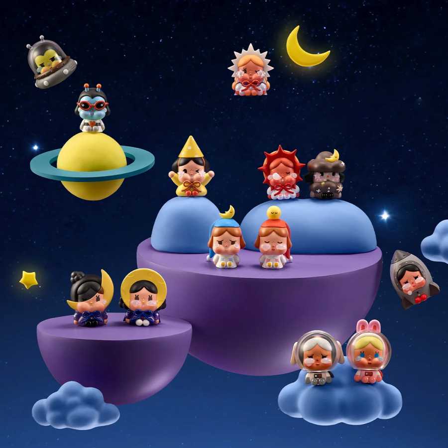 Фотография №2 товара POP MART CRYBABY CRYING TO THE MOON-SITTING SERIES ФИГУРЫ Mystery