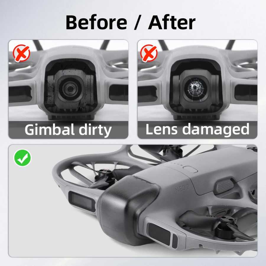 Фотография №5 товара Крышка объектива BRDRC для дрона DJI Neo 2, защитная крышка