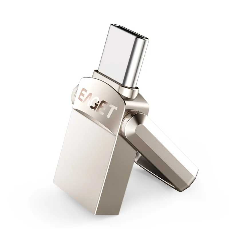 Фотография №2 товара USB-флеш-накопитель EAGET CU20 32 ГБ OTG, металлический USB 3.0, флешка