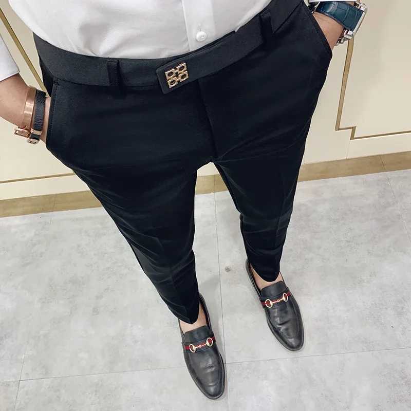 Фотография №1 товара Мужские повседневные брюки Slim Fit для офиса и уличного стиля,