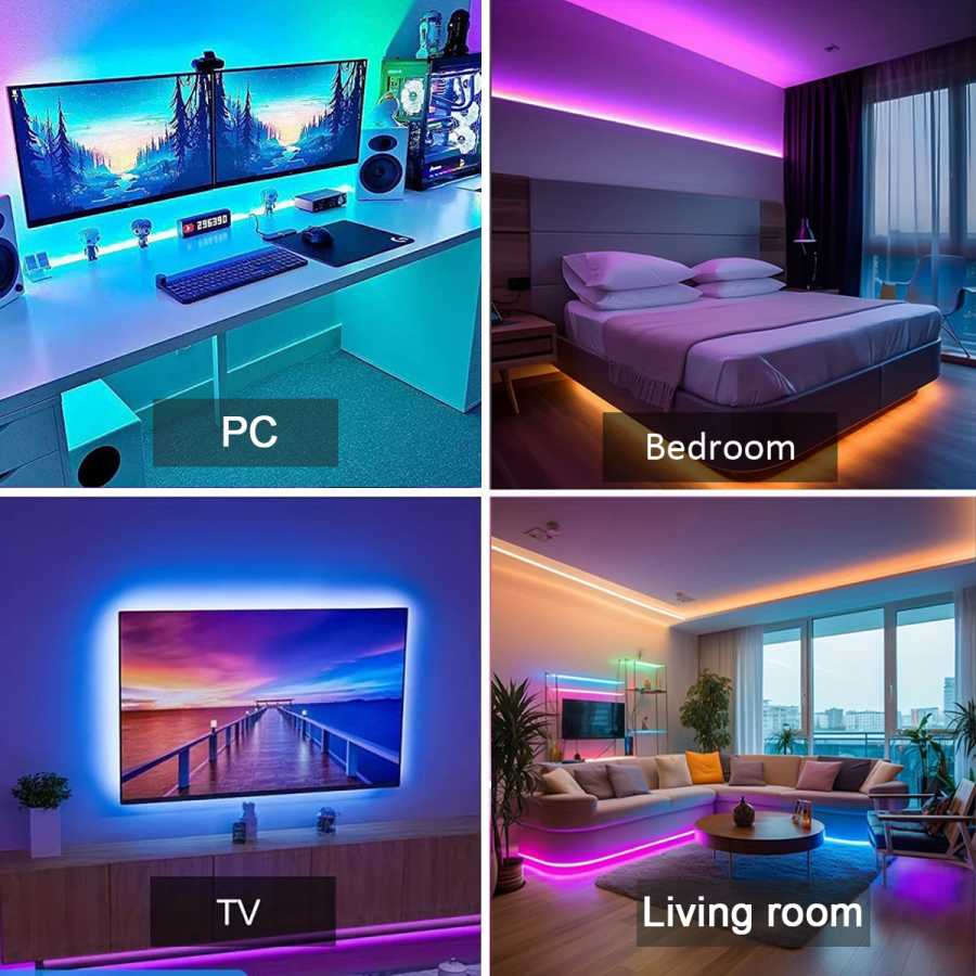 Фотография №5 товара Светодиодные ленты RGB с дистанционным управлением Luces Led Room Light
