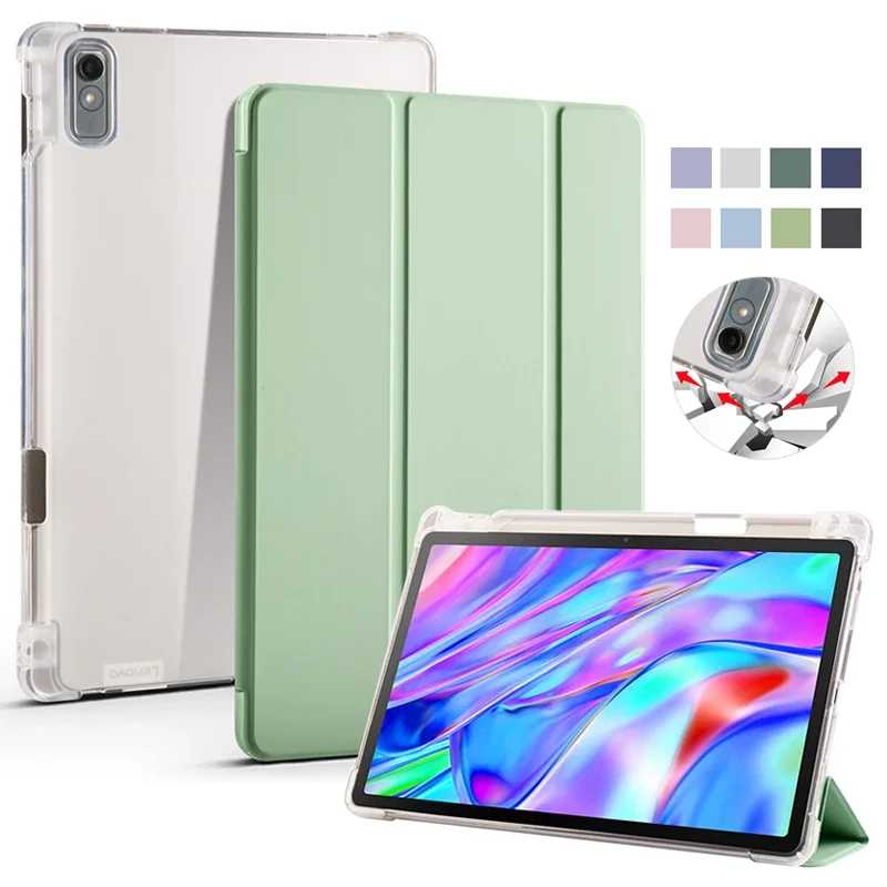 Чехол для Lenovo Tab P11 Gen 2 Gen2 с держателем для ручек из искусственной кожи, мягкая складная подставка для Lenovo Tab P11 2-го поколения, чехол tb350fu Аксессуары и запчасти для планшетов