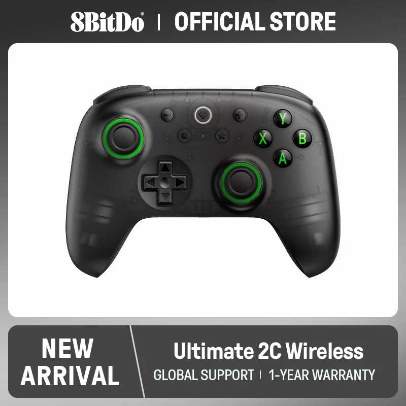 8BitDo - Беспроводной игровой контроллер Ultimate 2C для ПК, Windows 10, 11, Steam Deck, Raspberry Pi, Android Видеоигры и аксессуары