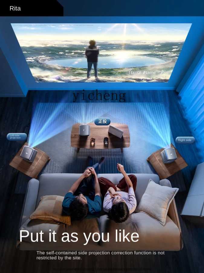 Проектор cc25 Ultra HD для дома и спальни, домашний кинотеатр, проекционный экран для мобильного телефона, интегрированный проекционный экран Техника для бизнеса