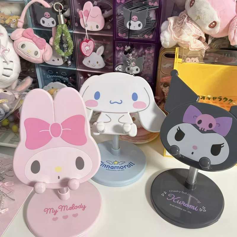 Sanrio My Melody Kuromi Cinnamoroll подставка для телефона регулируемая ленивая телескопическая подставка милые периферийные устройства в стиле аниме подарки Игровые фигурки и трансформеры